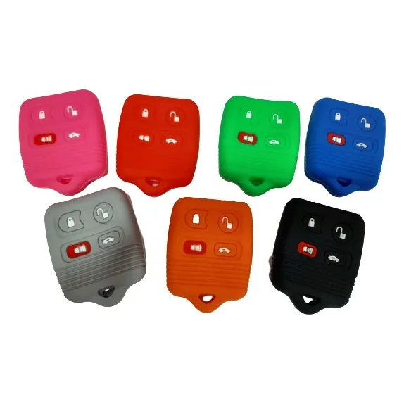 Forro Goma Control Alarma Ford Fiesta Eco Sport 4 Botones