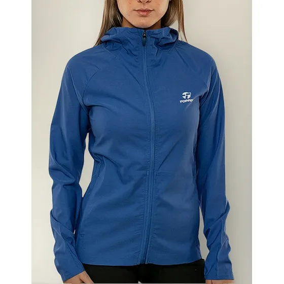 Topper Campera - Rompeviento Trng Azul Amparo