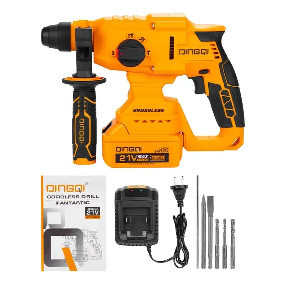 Rotomartillo Inalámbrico  21v   Bateria 4.0 Ah Sin Carbones