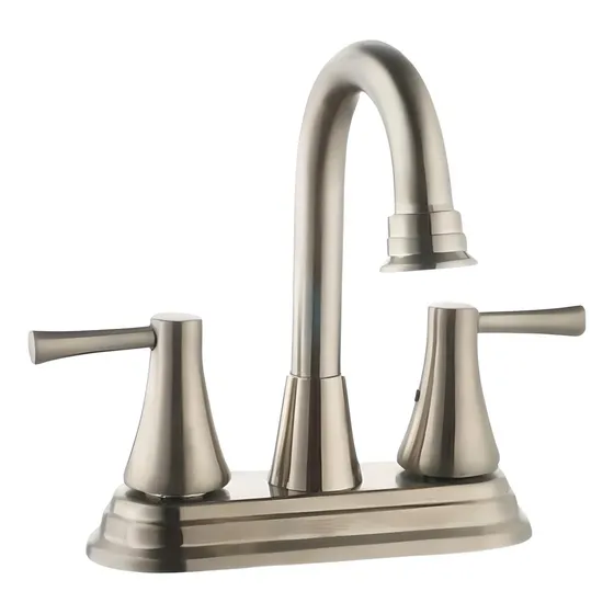 Llave Mezcladora Maxims Lavabo Satinado Gris Baño Grifo 4039