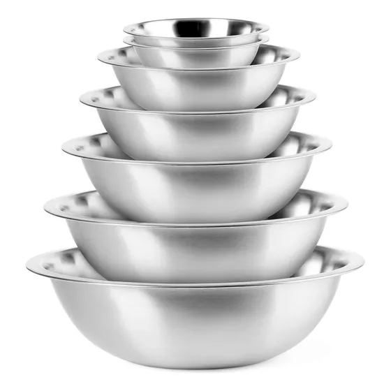 Ehomea2z Juego 6 Cuenco Metal Acero Inoxidable Cocina Para
