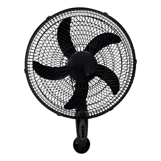 Ventilador Parede Preto 3 Velocidades - 44cm Diâmetro 40 Cm Frequência 60 Hz Material Das Pás Plástico Quantidade De Pás 5