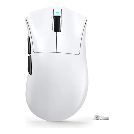 Mouse Gamer Sem Fio Attack Shark V3 25000 Dpi Paw3311 500mah Branco