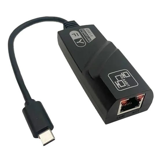 Adaptador De Rede Usb Tipo C Compatível Celular Mac Book