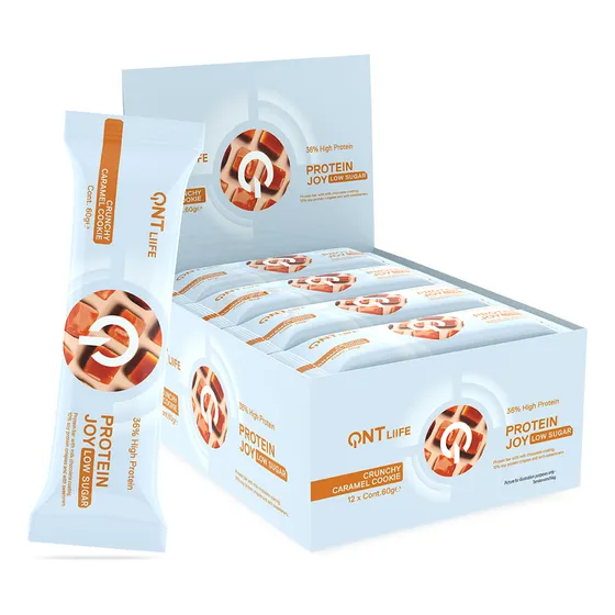 Pack X 12 Barras De Proteina Protein Joybar 60gr Sabor Caramelo Qnt
