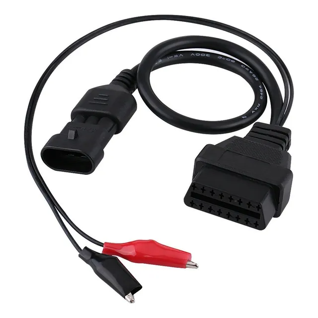 Cable Adaptador 3 Pin Fiat A Obd2 Para Scanner +12volt 