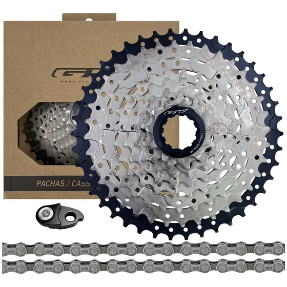 Combo Pacha Cassette Gw 8 V 11-42 + Cadenilla Shimano Hg40
