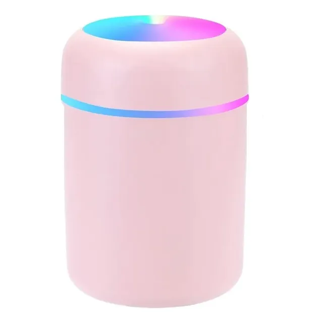 Humidificador Difusor Aroma Ambientador Luz Led H2o Cilindro