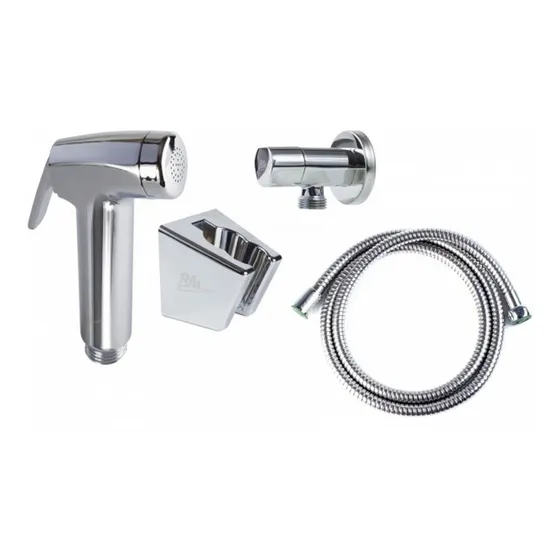  Kit Ducha Teléfono Alaska Con Manguera Y Llave De Lujo Bm