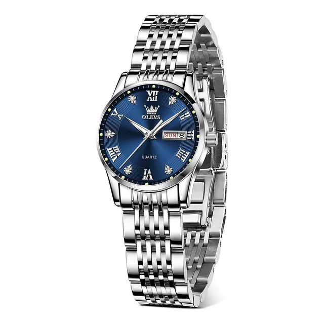 Olevs Silver Women Watch, Women's Wrist Watches, Ljk7w