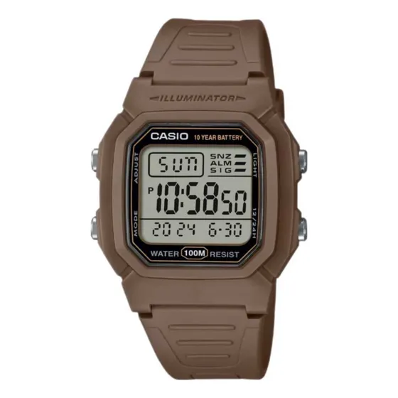 Reloj digital marrón Casio W-800h-5avdf para hombre