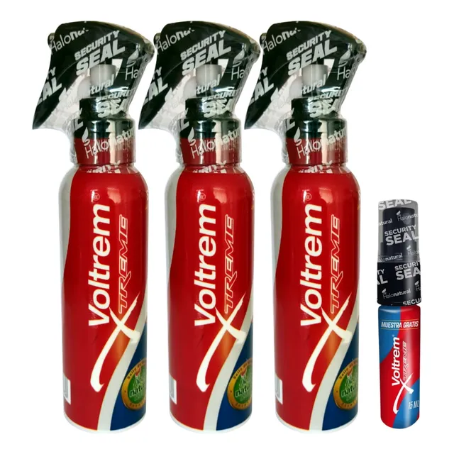 3 Voltrem - Relajante Muscular Articular 120mlx3 + 15ml Free