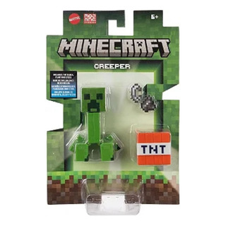Figura Creeper Minecraft 10cm C/ Acessorios - Mattel Gtp08 Figura Creeper Minecraft 10cm C/ Acessorios - Mattel Gtp08