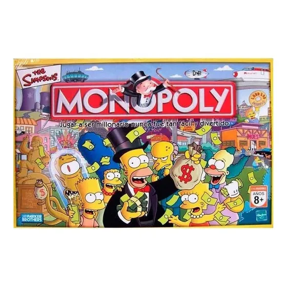 Juego De Mesa Monopoly Los Simpsons 9770 Licencia Hasbro