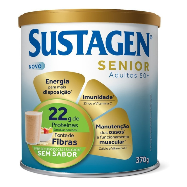 Complemento Alimentar Senior 50+ Sem Sabor 370g Sustagen Complemento Alimentar Senior 50+ Sem Sabor 370g Sustagen