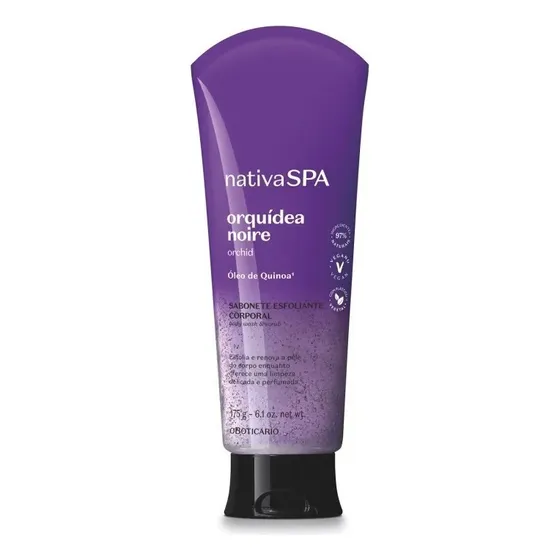 Sabonete Liq Esfoliante Corpo Nativa Spa Orquidea Noire 175m