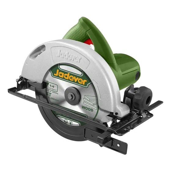 Sierra Circular 1200w 7 1/4 Jadever Jdcw1512001 Color Verde Frecuencia 50/60