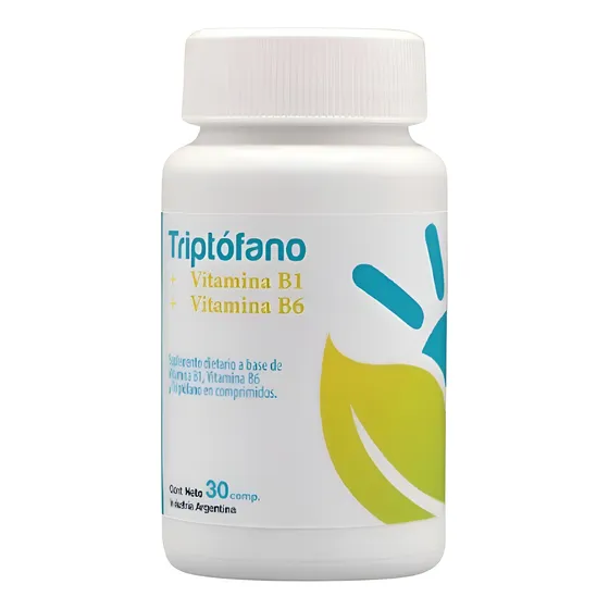 Triptofano- Melatonina Y Serotonina .sueño Estres Ansiedad Sabor Neutro