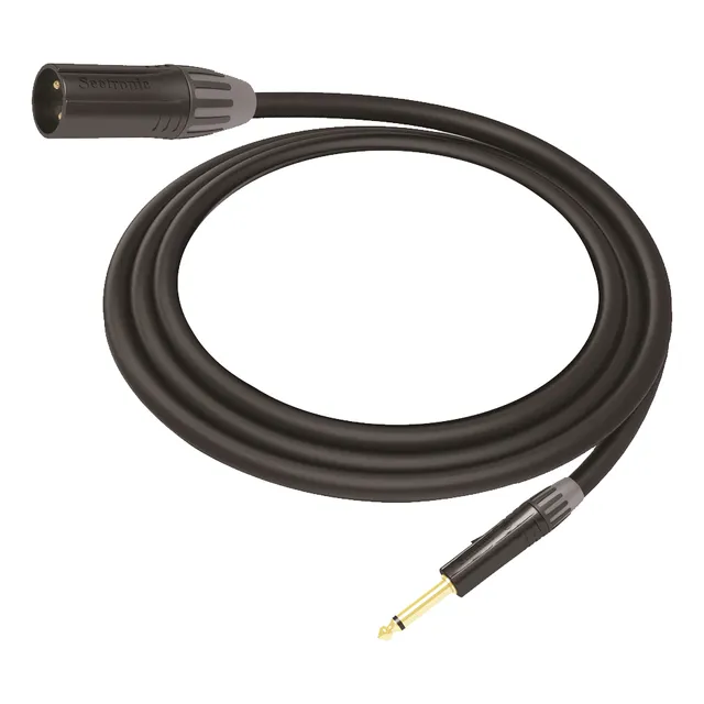 Cable De Audio Xlr 3 Polos Macho A Plug 1/4 In Mono