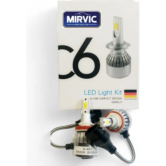 Juego Lampara Led H11/h8 8000 Lm 6500k C6