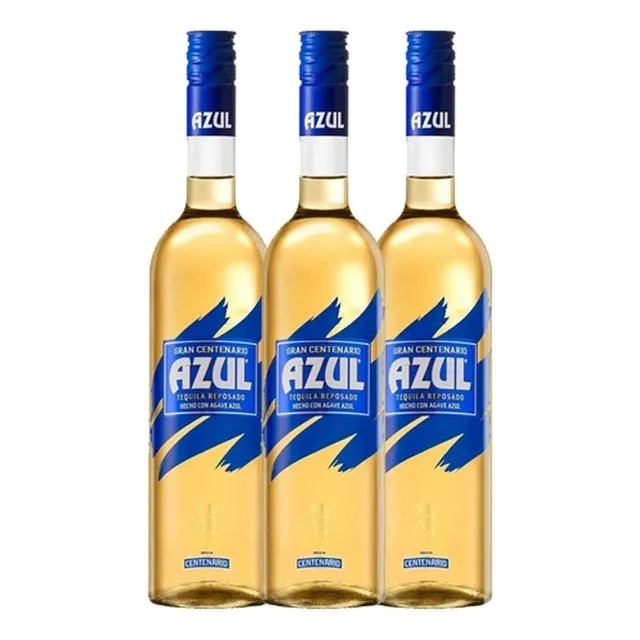 Pack 3 Piezas De Tequila Cuervo Gran Centenario Azul 700 Ml