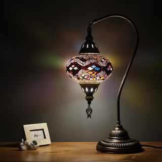 Lámpara De Mosaico Turco Mesa Pie Iluminación Tradicional. Lámpara De Mosaico Turco Mesa Pie Iluminación Tradicional.