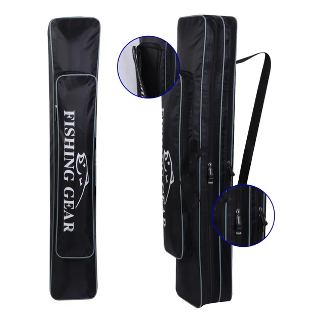 Bolso Mochila Porta Cañas De Pescar 80 Cm Estuche