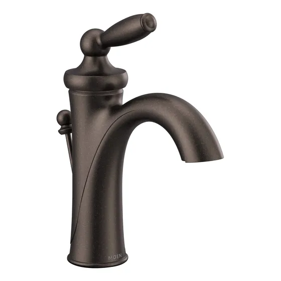 Baño Bronce Aceitado Una Sola Manija Arco Placa Cubierta