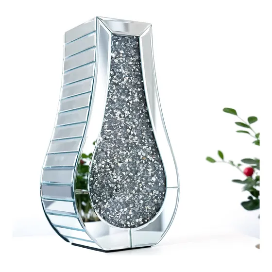 Aotroy Florero Espejo Diamante Alta Gama Brillante Elegancia