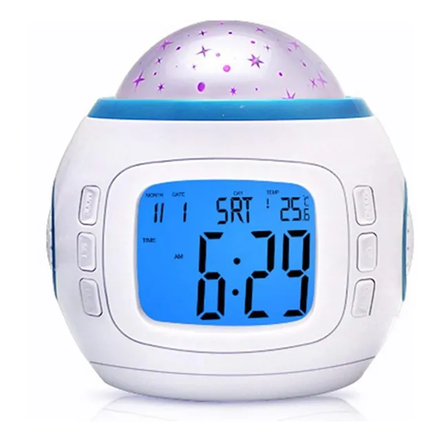 Reloj Despertador Proyeccion Estrella Dormitorio Infantil