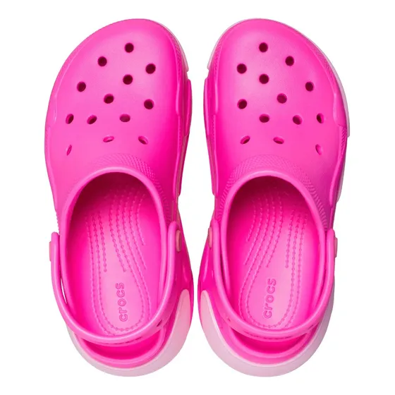 Ojotas Con Plataforma Para Mujer Suela Goma Color Rosa Crocs