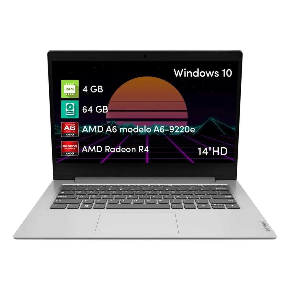Notebook Lenovo Ideapad 81Vs000 4Gb 64Gb Amd A6 14 Hd Win10