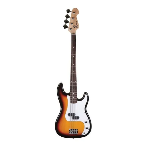 Contrabaixo Sunset Phx Pbs 3ts Precision 4 Cordas Sunburst Acabamento Do Corpo Verniz Brilhante Cor Laranja Orientação Da Mão Destro