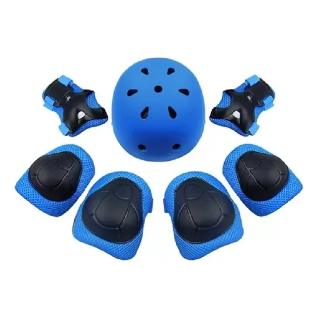 Set Proteccion Niño/a Para Patines,bicicleta,skate,azul Rosa