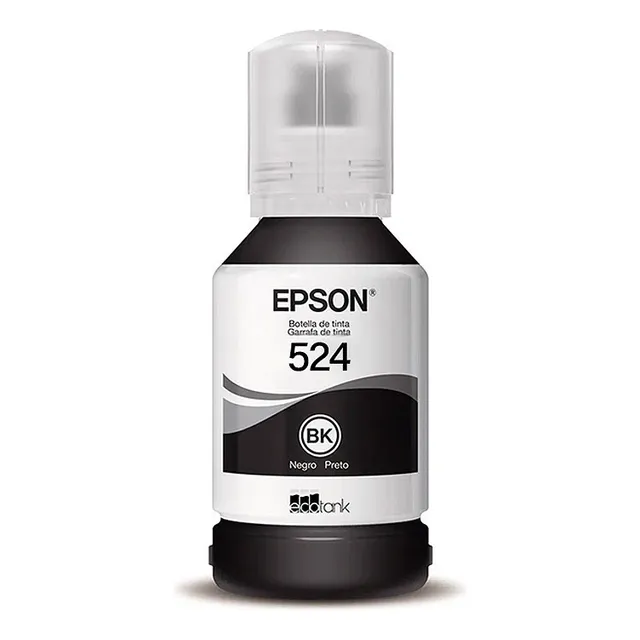 Botella De Tinta Epson T524 Negro Original Para L15150