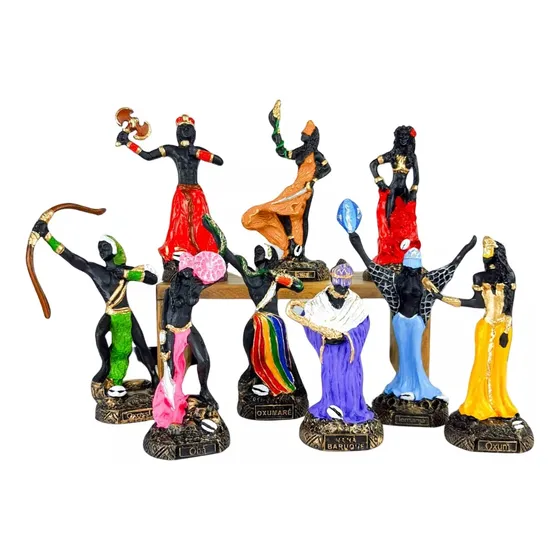 Estatueta De Orixá 15cm Em Resina - Axé E Poder Espiritual