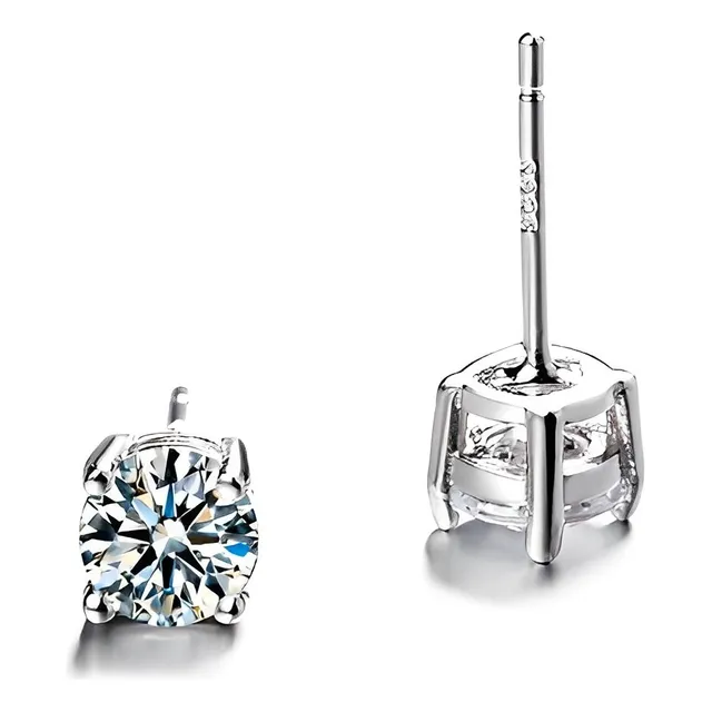 Zarcillos Aretes De Plata Ley 925 Autentica Modelo Clasico