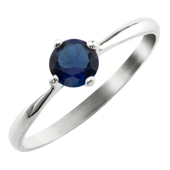 Anillo Solitario Piedra Central Plata 925 Compromiso Boda