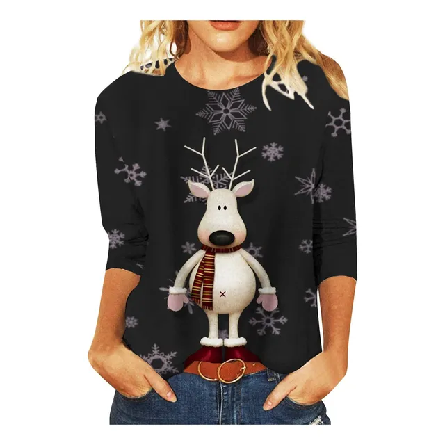 Sudadera Dama Cuello Redondo Manga Larga Feo Sueter Tops
