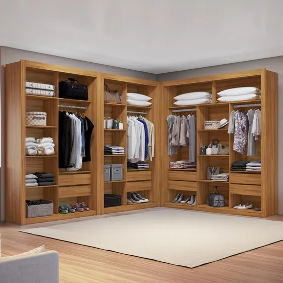 Closet Modulado 8 Gavetas 15 Prateleiras Amoudi Móveis