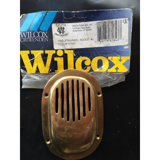 Rejilla Desague Wilcox Bronce. Nautico Yate Barco