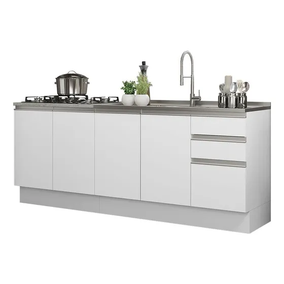 Madesa Glamy GRGL20001009 mueble blanco de 2.00m