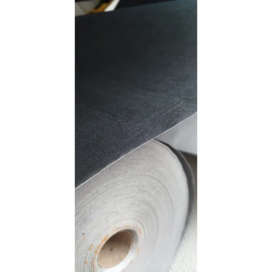 Papel Tapiz Adhesivo Lavable Pared Negro Texturado Nero 45cm