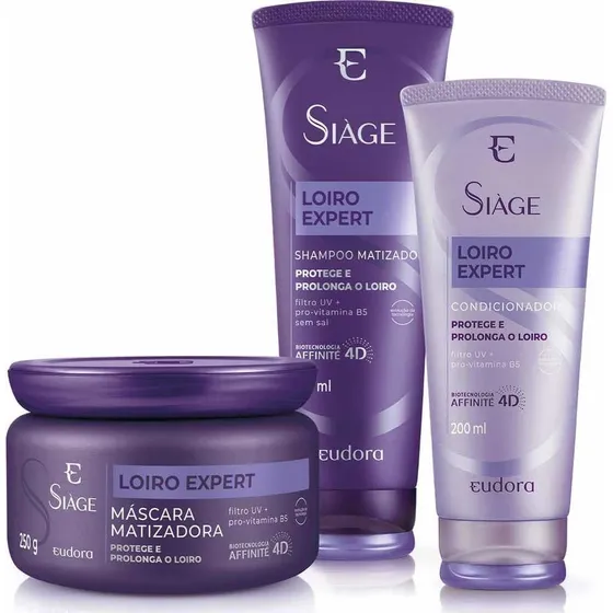 Kit Loiro Expert Siàge / Shampoo, Condicionador, Máscara