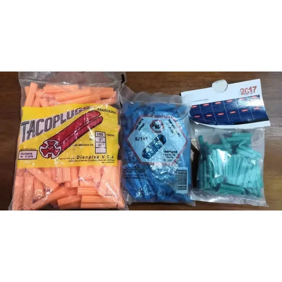 Combo De 3 Paquetes De Ramplug Anaranjado, Verde Y Azul
