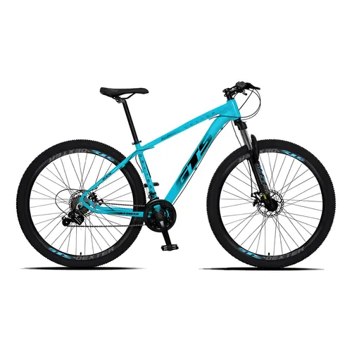19C 杏 15点 Bicicleta Aro 29 Gts Dexter 27v Shimano Fr Hidráulico Cor Azul