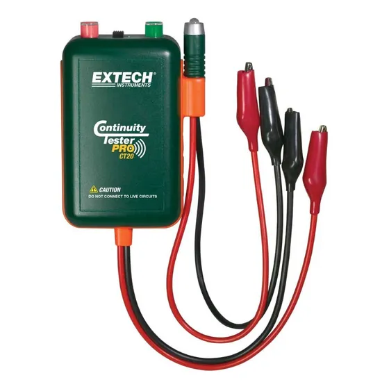 Probador De Continuidad Local Y Remoto Con Led Extech Ct20