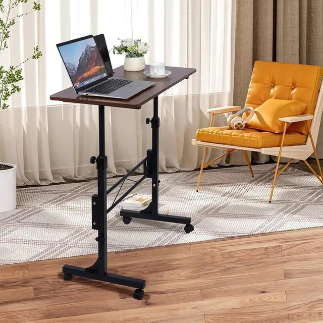 Escritorio Móvil Moderno Para Laptop Con Altura Ajustable