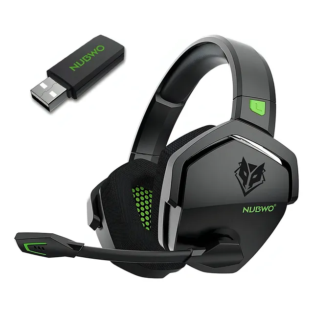 Auriculares gamer inalámbricos Nubwo Gamer Wireless Bluetooth G06-BT G06-BT-3031 verde