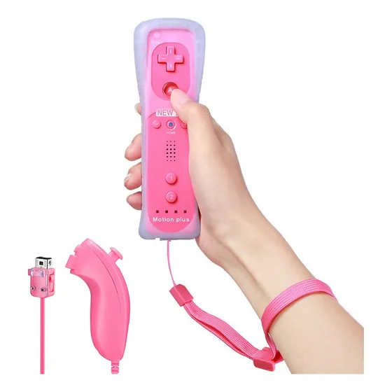 Kit Controle Remoto Compatível Nintendo Wii + Nunchuck Capa